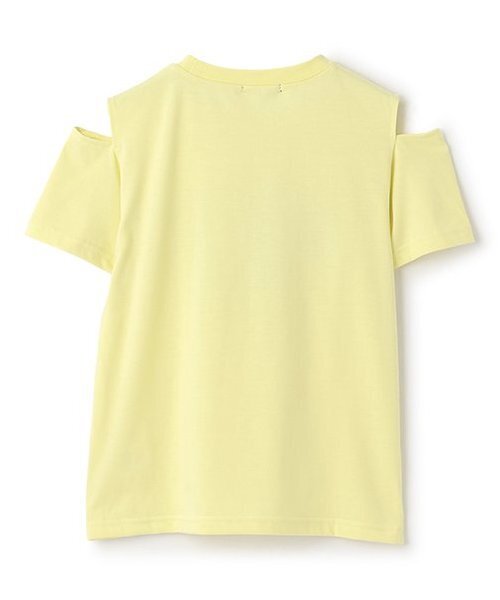 by LOVEiT(バイラビット)の「【接触冷感】肩開きテキストTシャツ(Tシャツ/カットソー・キッズ・オフホワイト/ラベンダー/チャコール/イエロー・130cm/150cm/140cm/160cm/120cm)」の5枚目の写真