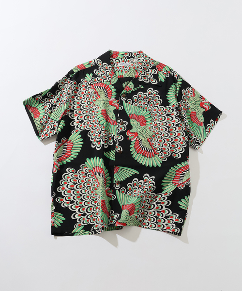 SUN SURF(サンサーフ)の「SUN SURF / サンサーフ アイランド ピーコック(シャツ/ブラウス・メンズ・ブラック・X-LARGE/LARGE)」の1枚目の写真