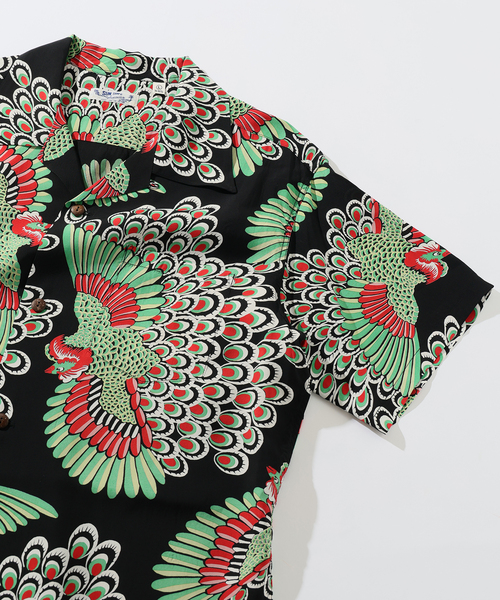 SUN SURF(サンサーフ)の「SUN SURF / サンサーフ アイランド ピーコック(シャツ/ブラウス・メンズ・ブラック・X-LARGE/LARGE)」の2枚目の写真