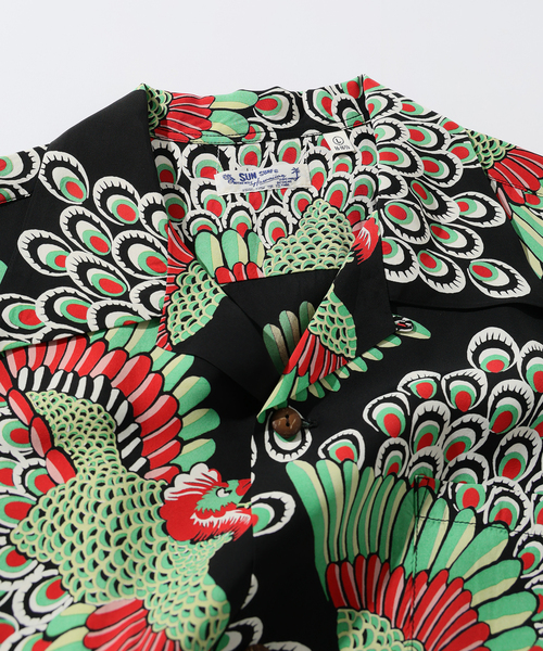 SUN SURF(サンサーフ)の「SUN SURF / サンサーフ アイランド ピーコック(シャツ/ブラウス・メンズ・ブラック・X-LARGE/LARGE)」の4枚目の写真