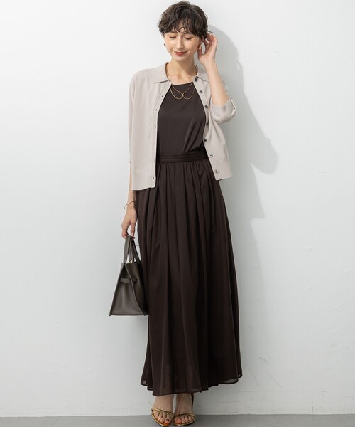 【美品】　23区 ヴィスコースストレッチ　ポロニット　2025 23区 【先行予約/洗える/吊り干しOK】ヴィスコースストレッチ