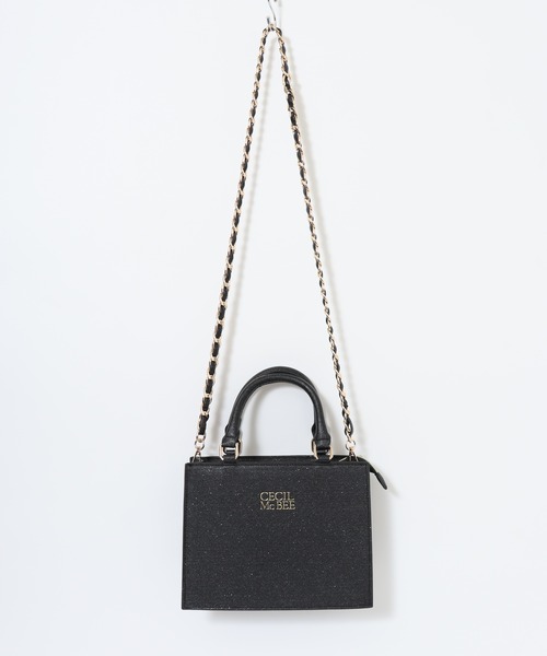 CECIL McBEE（セシルマクビー）の「ＣＥＣＩＬ ＭｃＢＥＥ ラメチェーンハンドルバッグ（トートバッグ・レディース・ブラック/アイボリー・FREE）」の21枚目の写真
