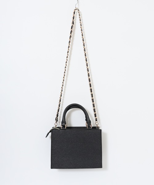 CECIL McBEE（セシルマクビー）の「ＣＥＣＩＬ ＭｃＢＥＥ ラメチェーンハンドルバッグ（トートバッグ・レディース・ブラック/アイボリー・FREE）」の18枚目の写真