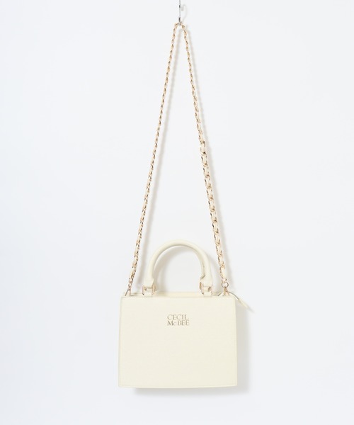 CECIL McBEE（セシルマクビー）の「ＣＥＣＩＬ ＭｃＢＥＥ ラメチェーンハンドルバッグ（トートバッグ・レディース・ブラック/アイボリー・FREE）」の19枚目の写真