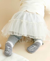 SLAP SLIP BABY（スラップスリップベビー）の「ドット柄チュールスカッツベビー(70~80cm)（その他ベビーウェア・キッズ）」