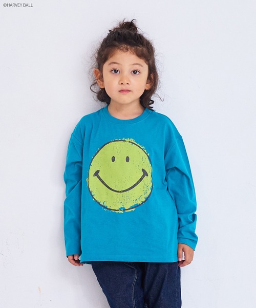 セール】【HARVEY BALL】別注SMILEY FACE プリントロンTee（Tシャツ