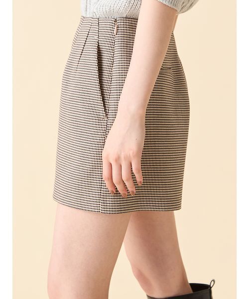 LILY BROWN(リリーブラウン)の「ミニマルショートパンツ(その他パンツ・レディース・ブラック/ブラウン/チェック・0/1)」の9枚目の写真