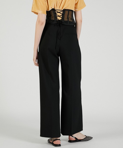 PRANK PROJECT(プランクプロジェクト)の「コルセットワイドパンツ / Corset Wide Pants(その他パンツ・レディース・グレー/ブラック・38/36)」の12枚目の写真