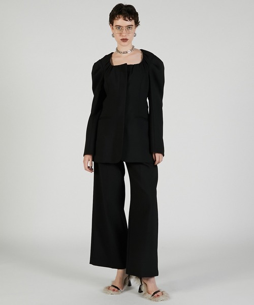 PRANK PROJECT(プランクプロジェクト)の「コルセットワイドパンツ / Corset Wide Pants(その他パンツ・レディース・グレー/ブラック・38/36)」の7枚目の写真