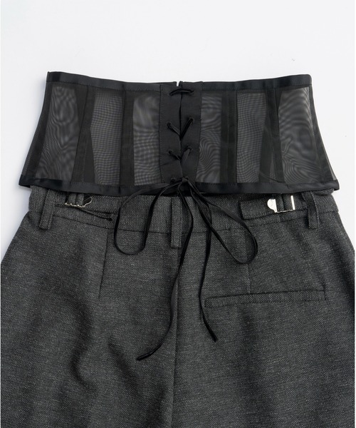 PRANK PROJECT(プランクプロジェクト)の「コルセットワイドパンツ / Corset Wide Pants(その他パンツ・レディース・グレー/ブラック・38/36)」の19枚目の写真