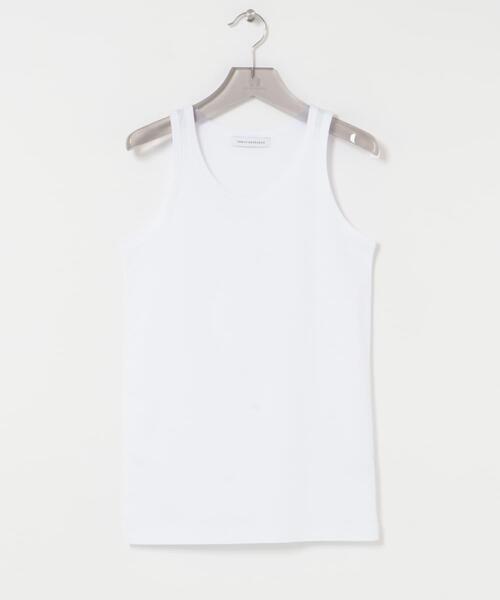 URBAN RESEARCH（アーバンリサーチ）の「スムースタンクトップ（タンクトップ・メンズ・ホワイト/ブラック・MEDIUM/LARGE）」の3枚目の写真