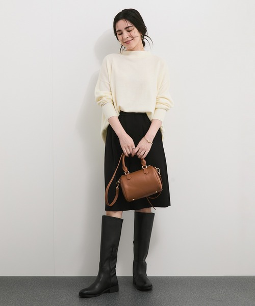 VELETTO（ベレット）の「【VELETTO/ヴェレット】ボストンバッグ（ボストンバッグ・レディース・ブラウン系その他3/ブラック・FREE）」の9枚目の写真