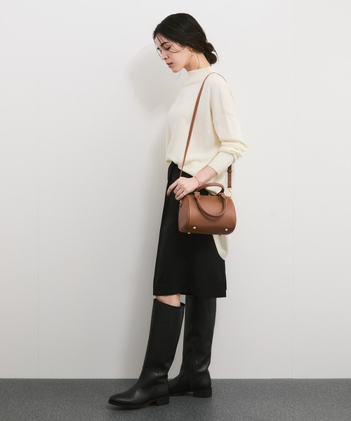 VELETTO（ベレット）の「【VELETTO/ヴェレット】ボストンバッグ（ボストンバッグ・レディース・ブラウン系その他3/ブラック・FREE）」の8枚目の写真