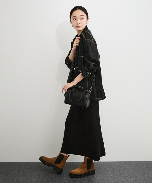 VELETTO（ベレット）の「【VELETTO/ヴェレット】ボストンバッグ（ボストンバッグ・レディース・ブラウン系その他3/ブラック・FREE）」の12枚目の写真