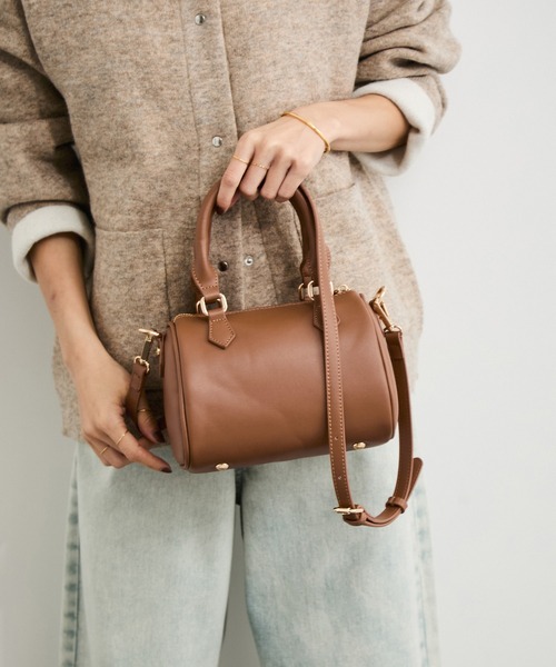 VELETTO（ベレット）の「【VELETTO/ヴェレット】ボストンバッグ（ボストンバッグ・レディース・ブラウン系その他3/ブラック・FREE）」の15枚目の写真