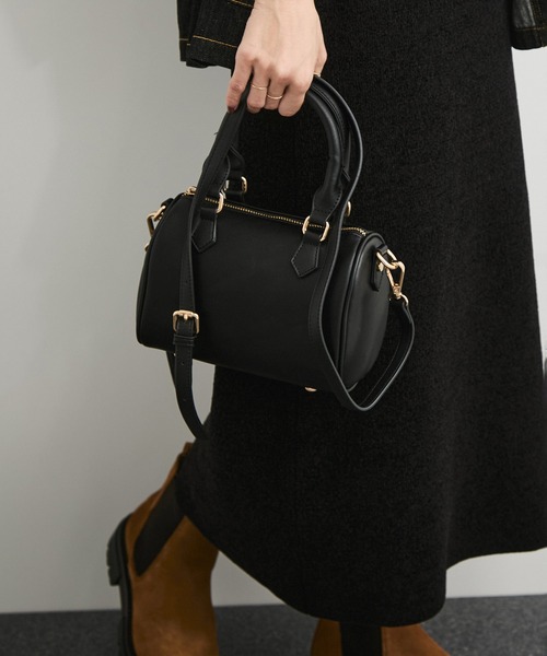 VELETTO（ベレット）の「【VELETTO/ヴェレット】ボストンバッグ（ボストンバッグ・レディース・ブラウン系その他3/ブラック・FREE）」の16枚目の写真