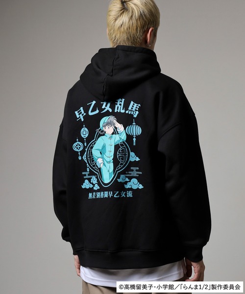 うる星やつら(ウルセイヤツラ)の「らんま1/2 プルパーカー(パーカー・メンズ・ブラック/ホワイト・M/LL/L)」の22枚目の写真