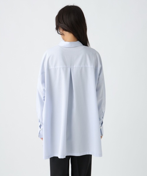 Elura（エルーラ）の「アイロンいらずワイドシャツ/578317（シャツ/ブラウス・レディース・ベージュ/ライトブルー・FREE）」の13枚目の写真