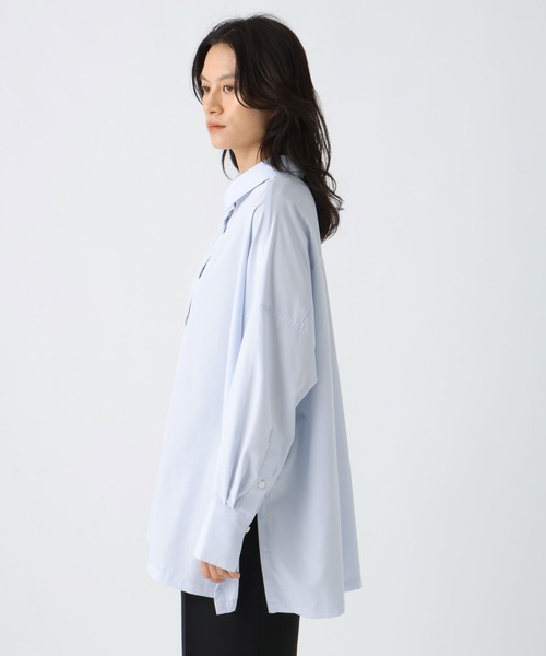 Elura（エルーラ）の「アイロンいらずワイドシャツ/578317（シャツ/ブラウス・レディース・ベージュ/ライトブルー・FREE）」の12枚目の写真