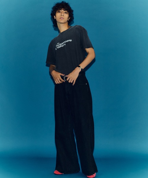 FORSOMEONE(フォーサムワン)の「FORSOMEONE CHEMICAL TEE(Tシャツ/カットソー・メンズ・チャコールグレー・48/46/50/44)」の6枚目の写真
