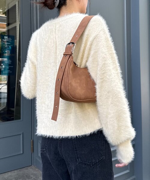 CIAOPANIC TYPY（チャオパニックティピー）の「ミニポケットメランジフェザーカーデ（カーディガン/ボレロ・レディース・ブラウン/グレー/レッド/イエロー・ONE SIZE）」の21枚目の写真