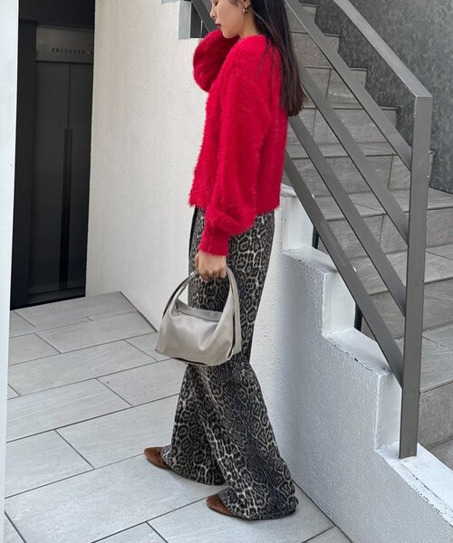 CIAOPANIC TYPY（チャオパニックティピー）の「ミニポケットメランジフェザーカーデ（カーディガン/ボレロ・レディース・ブラウン/グレー/レッド/イエロー・ONE SIZE）」の16枚目の写真