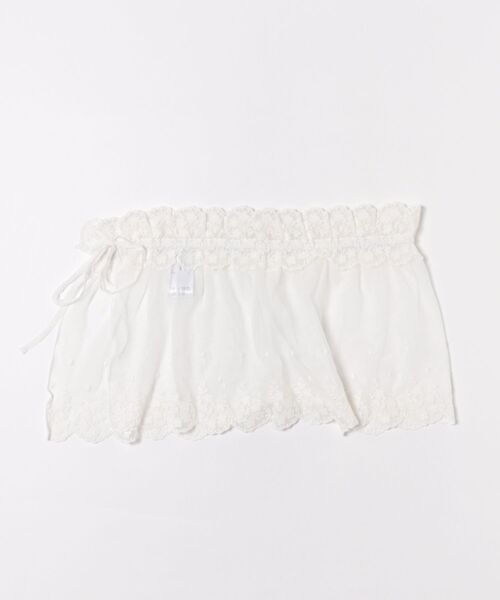 APPORTE PAR LES MARCHES（アポルテパーレマルシェ）の「【MARCHES】重ねぎ風スカラップレース（スカート・レディース・オフホワイト・FREE）」の2枚目の写真