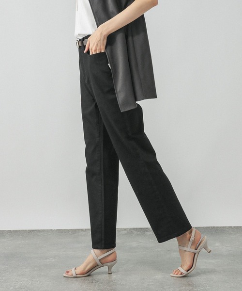 GLOBAL WORK（グローバルワーク）の「GOODデニムスリムストレート/498401（デニムパンツ・レディース・ブルー/ブラック/ネイビー・SMALL/X-SMALL/LARGE/X-LARGE/MEDIUM/XX-LARGE）」の4枚目の写真