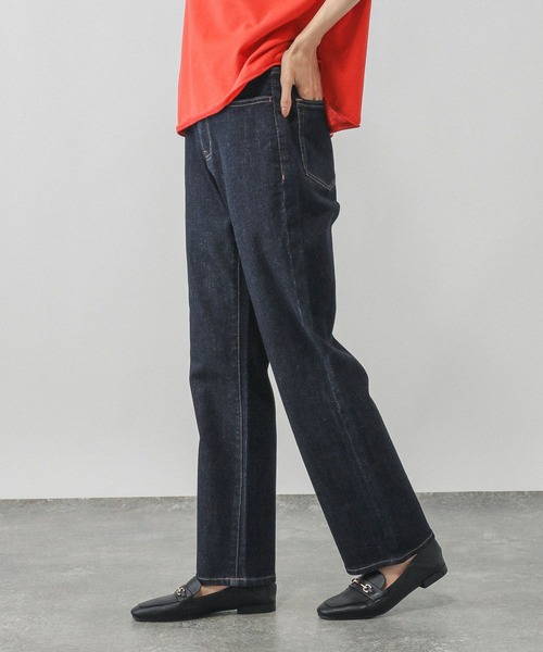 GLOBAL WORK（グローバルワーク）の「GOODデニムスリムストレート/498401（デニムパンツ・レディース・ブルー/ブラック/ネイビー・SMALL/X-SMALL/LARGE/X-LARGE/MEDIUM/XX-LARGE）」の8枚目の写真