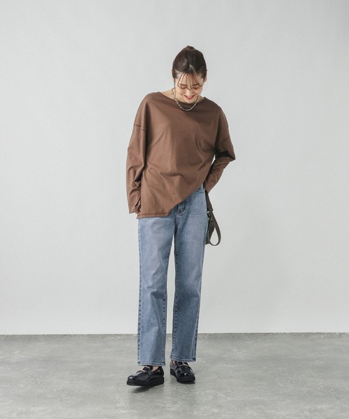 GLOBAL WORK（グローバルワーク）の「GOODデニムスリムストレート/498401（デニムパンツ・レディース・ブルー/ブラック/ネイビー・SMALL/X-SMALL/LARGE/X-LARGE/MEDIUM/XX-LARGE）」の9枚目の写真