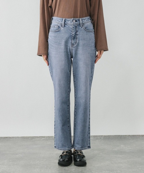 GLOBAL WORK（グローバルワーク）の「GOODデニムスリムストレート/498401（デニムパンツ・レディース・ブルー/ブラック/ネイビー・SMALL/X-SMALL/LARGE/X-LARGE/MEDIUM/XX-LARGE）」の13枚目の写真