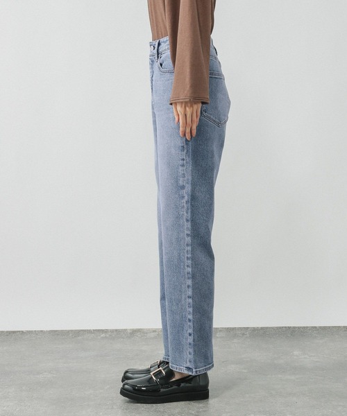 GLOBAL WORK（グローバルワーク）の「GOODデニムスリムストレート/498401（デニムパンツ・レディース・ブルー/ブラック/ネイビー・SMALL/X-SMALL/LARGE/X-LARGE/MEDIUM/XX-LARGE）」の14枚目の写真