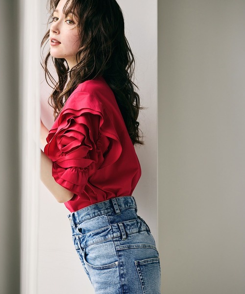 ビッグローズスリーブブラウス（シャツ/ブラウス）｜Audie a Muses