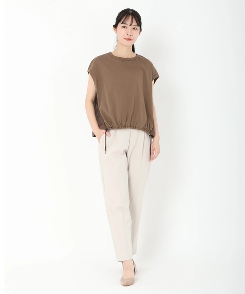 STRAWBERRY-FIELDS（ストロベリーフィールズ）の「スワイフライス_バックメッシュプルオーバー（Tシャツ/カットソー・レディース・ブラック/ブラウン・2）」の12枚目の写真
