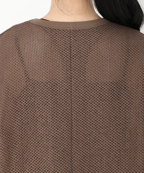 STRAWBERRY-FIELDS（ストロベリーフィールズ）の「スワイフライス_バックメッシュプルオーバー（Tシャツ/カットソー・レディース・ブラック/ブラウン・2）」の8枚目の写真