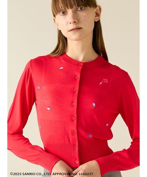 FURFUR（ファーファー）の「FRESH PUNCH 刺繍カーディガン（カーディガン/ボレロ・レディース・ブラック/レッド/ブルー・F）」の8枚目の写真