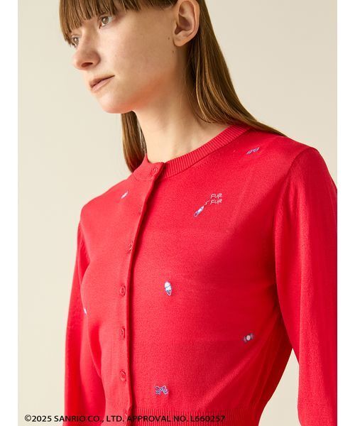 FURFUR（ファーファー）の「FRESH PUNCH 刺繍カーディガン（カーディガン/ボレロ・レディース・ブラック/レッド/ブルー・F）」の11枚目の写真