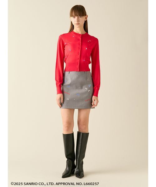 FURFUR（ファーファー）の「FRESH PUNCH 刺繍カーディガン（カーディガン/ボレロ・レディース・ブラック/レッド/ブルー・F）」の13枚目の写真