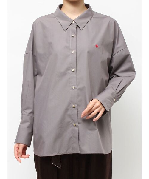 POLO BCS（ポロ ビーシーエス）の「【POLO BCS】オーバーシャツ（シャツ/ブラウス・レディース・ホワイト/ピンク/ライトブルー/オフホワイト/グレー/ブルー・MEDIUM）」の14枚目の写真