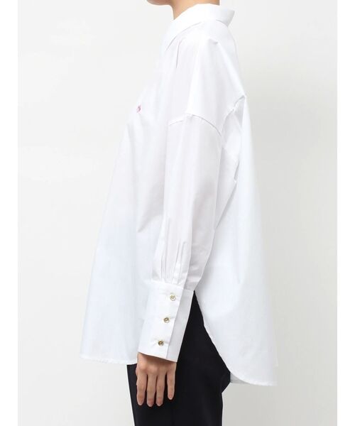 POLO BCS（ポロ ビーシーエス）の「【POLO BCS】オーバーシャツ（シャツ/ブラウス・レディース・ホワイト/ピンク/ライトブルー/オフホワイト/グレー/ブルー・MEDIUM）」の19枚目の写真