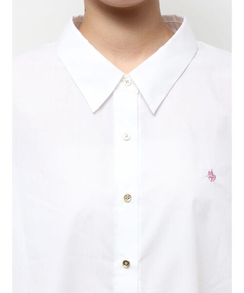 POLO BCS（ポロ ビーシーエス）の「【POLO BCS】オーバーシャツ（シャツ/ブラウス・レディース・ホワイト/ピンク/ライトブルー/オフホワイト/グレー/ブルー・MEDIUM）」の21枚目の写真