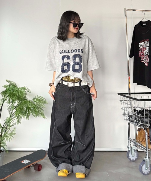 sedacle(セダクル)の「アソート裏毛カッティングTEE(Tシャツ/カットソー・レディース・ブラック/チャコールグレー/グレー/ネイビー・SMALL/LARGE/MEDIUM)」の11枚目の写真