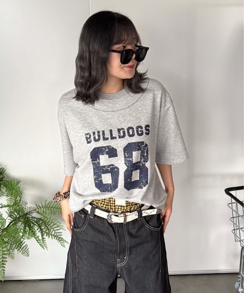 sedacle(セダクル)の「アソート裏毛カッティングTEE(Tシャツ/カットソー・レディース・ブラック/チャコールグレー/グレー/ネイビー・SMALL/LARGE/MEDIUM)」の7枚目の写真