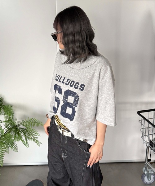 sedacle(セダクル)の「アソート裏毛カッティングTEE(Tシャツ/カットソー・レディース・ブラック/チャコールグレー/グレー/ネイビー・SMALL/LARGE/MEDIUM)」の8枚目の写真