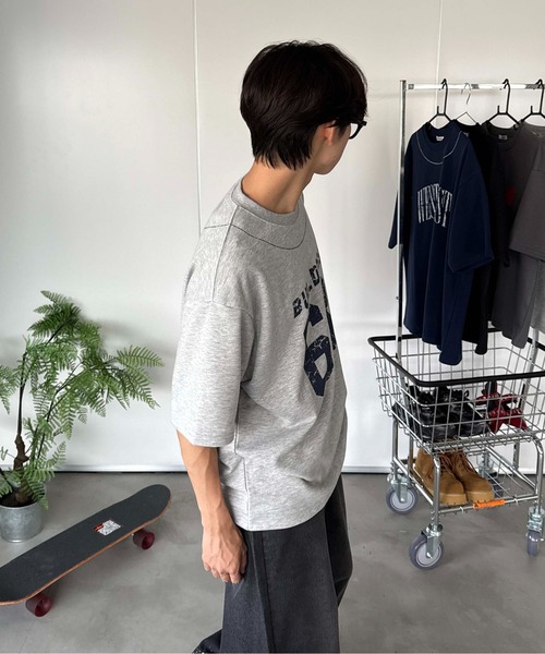 sedacle(セダクル)の「アソート裏毛カッティングTEE(Tシャツ/カットソー・レディース・ブラック/チャコールグレー/グレー/ネイビー・SMALL/LARGE/MEDIUM)」の17枚目の写真