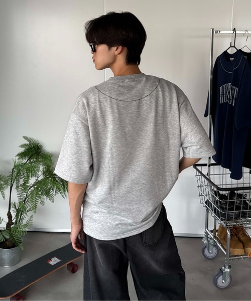 sedacle(セダクル)の「アソート裏毛カッティングTEE(Tシャツ/カットソー・レディース・ブラック/チャコールグレー/グレー/ネイビー・SMALL/LARGE/MEDIUM)」の18枚目の写真