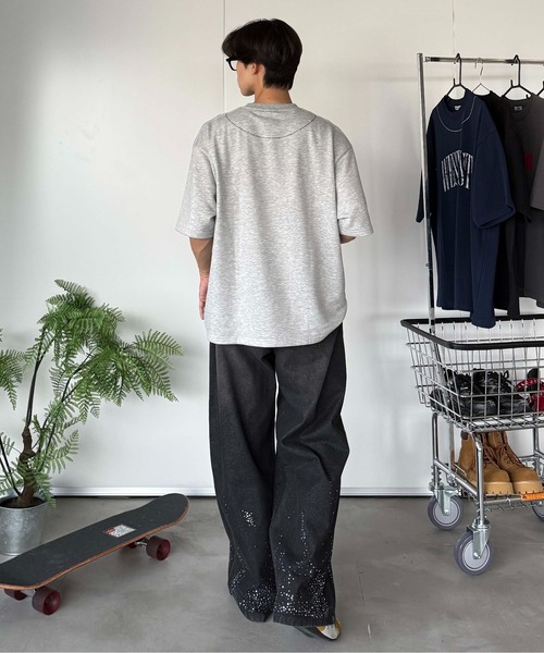 sedacle(セダクル)の「アソート裏毛カッティングTEE(Tシャツ/カットソー・レディース・ブラック/チャコールグレー/グレー/ネイビー・SMALL/LARGE/MEDIUM)」の22枚目の写真