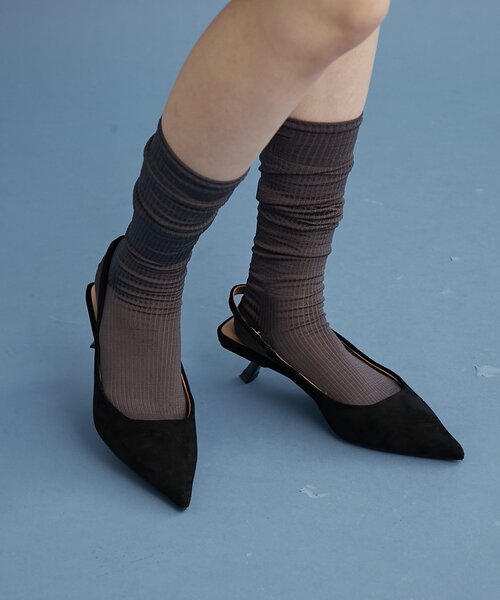 フェイクスウェードミュール（パンプス）｜mystic（ミスティック）の