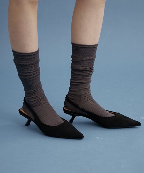 mystic（ミスティック）の「【2色展開】フェイクスウェードミュール（パンプス・レディース・キャメル/ブラック・39/37/38）」の12枚目の写真