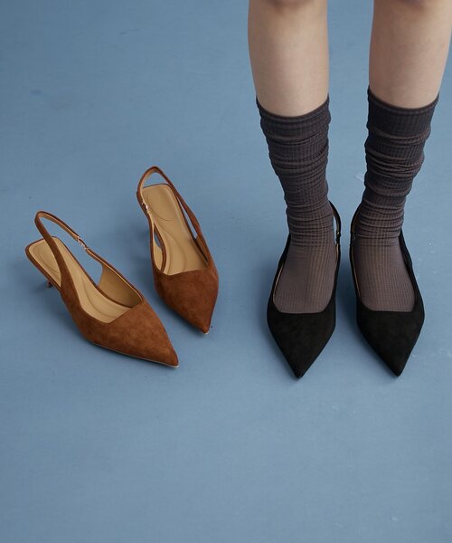 フェイクスウェードミュール（パンプス）｜mystic（ミスティック）の